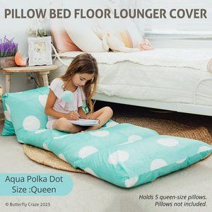 Pillow Bed Lounger, Toddler Nap Mat, Reclining Floor Cushion